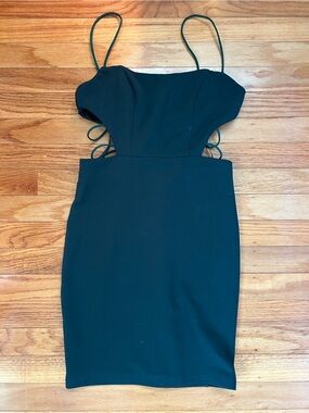 Hello Molly Green Cutout Mini Bodycon Dress